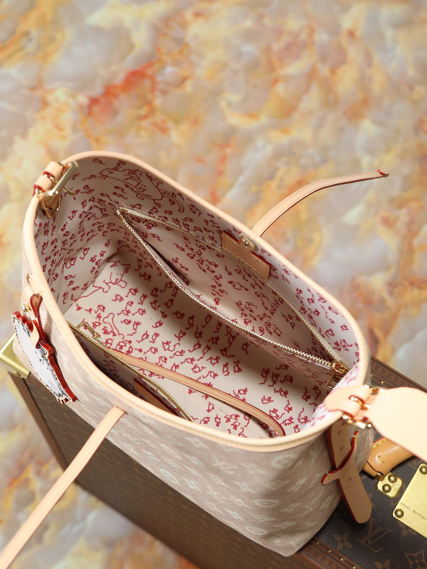 Louis Vuitton CarryAll Small Handbag in Monogram Empreinte Leather - Image 8
