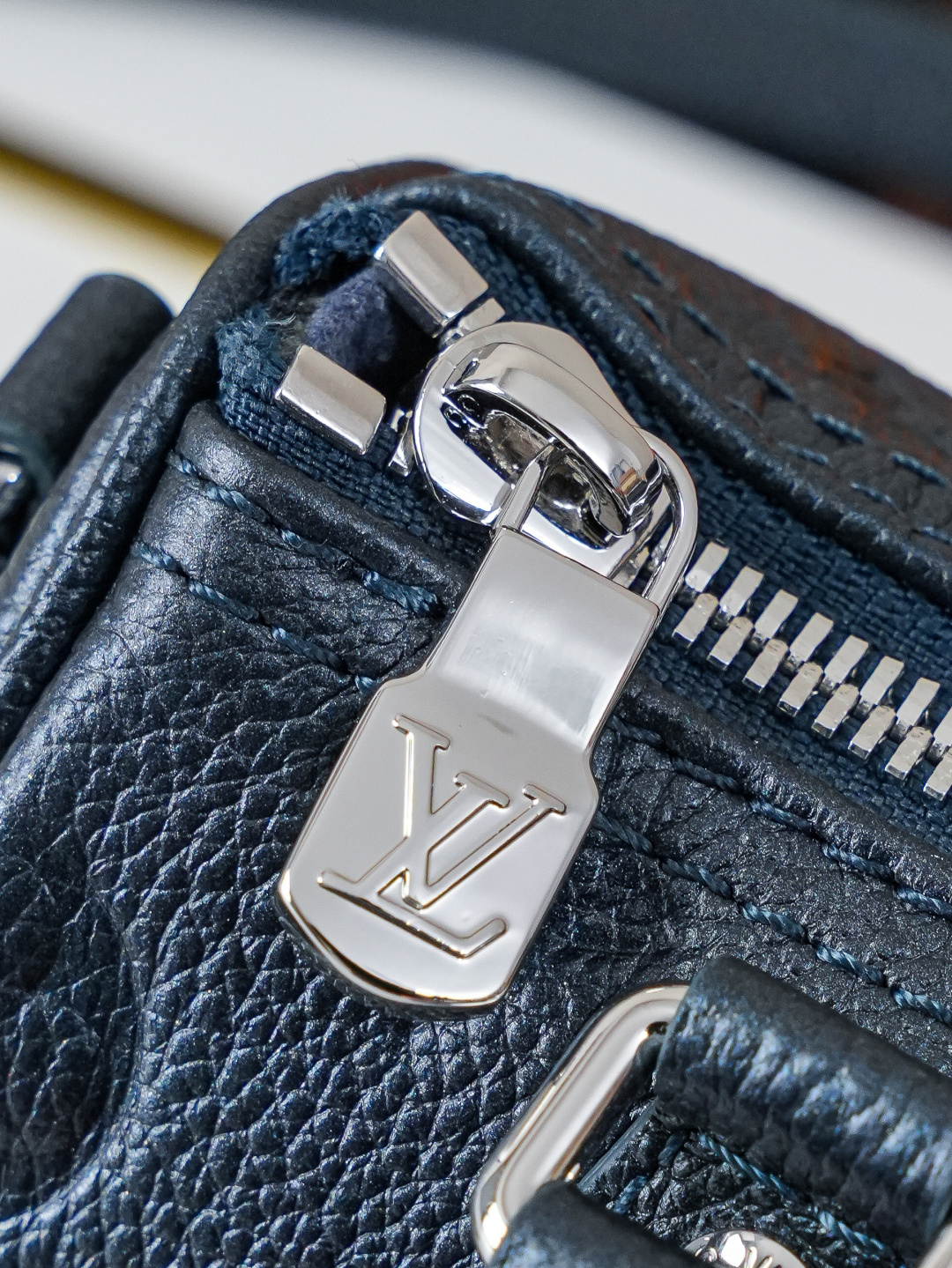 Louis Vuitton Nano Speedy Handbag in Sapphire Blue Monogram - Image 8
