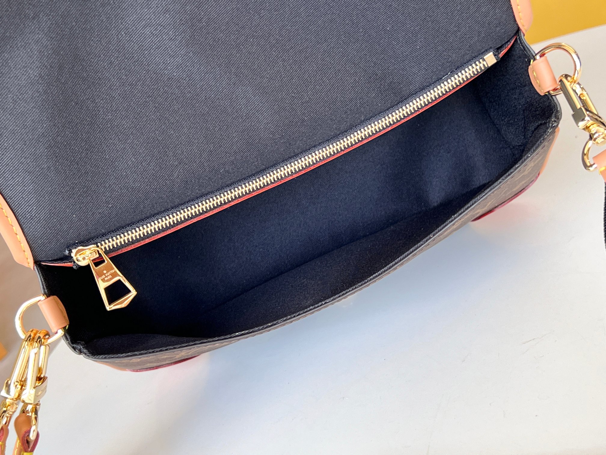 DIANE M45985 Monogram Leather Crossbody Bag - Image 8
