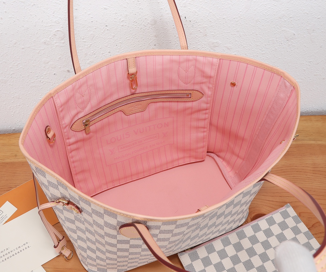 Louis Vuitton Neverfull MM Tote Bag – Damier Azur - Image 8