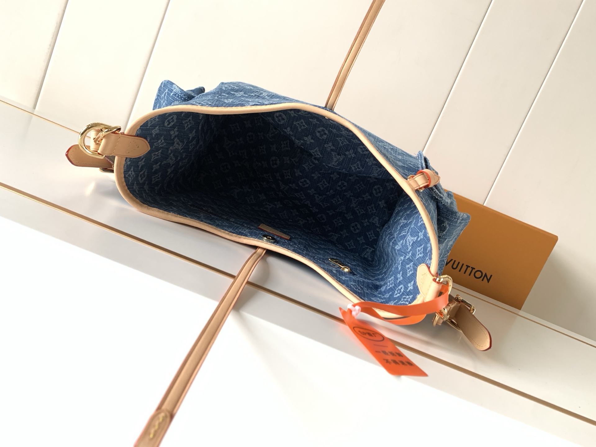 Carryall Cargo Small Denim Handbag - Image 8