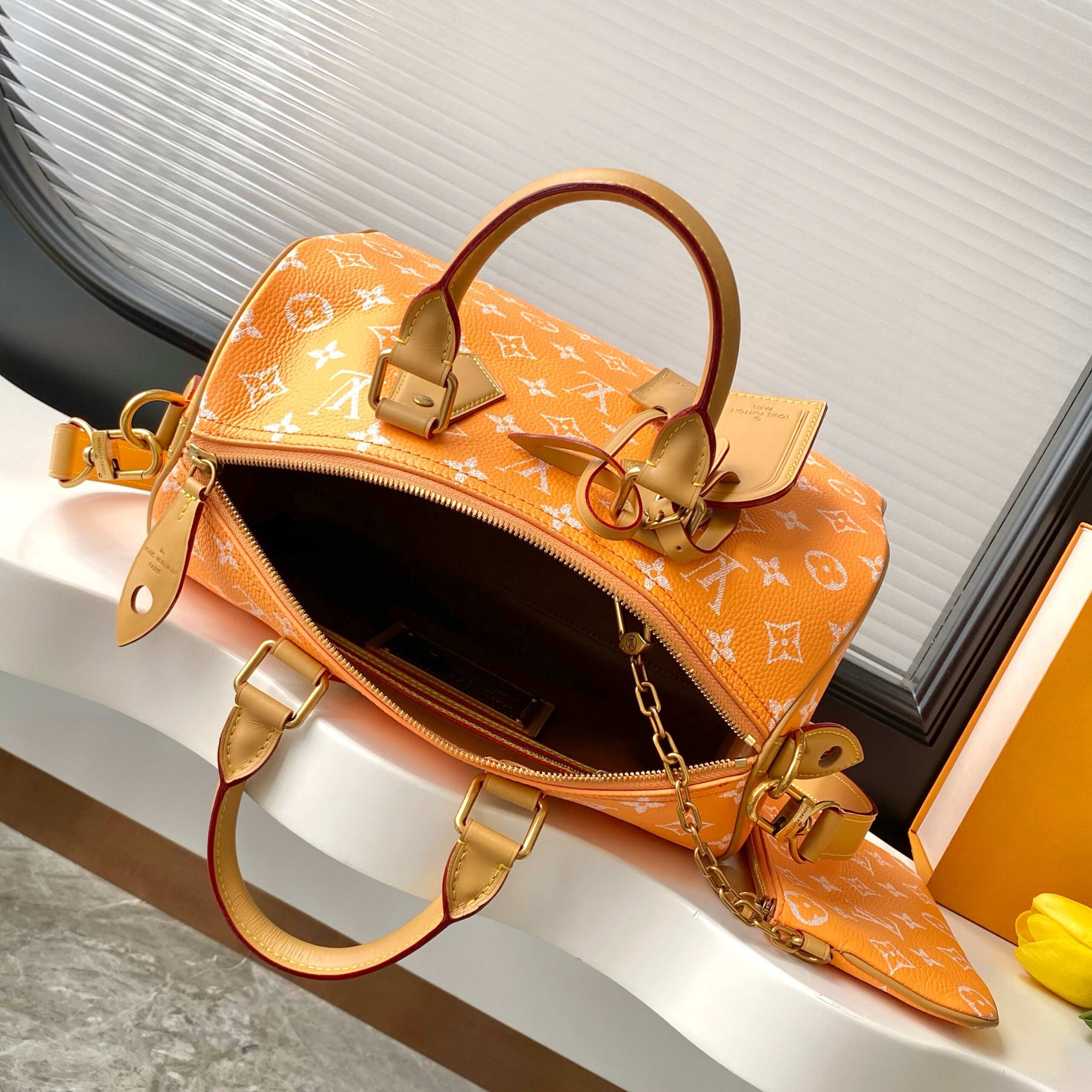 Louis Vuitton Speedy P9 Bandoulière 30 Handbag - Orange - Image 8