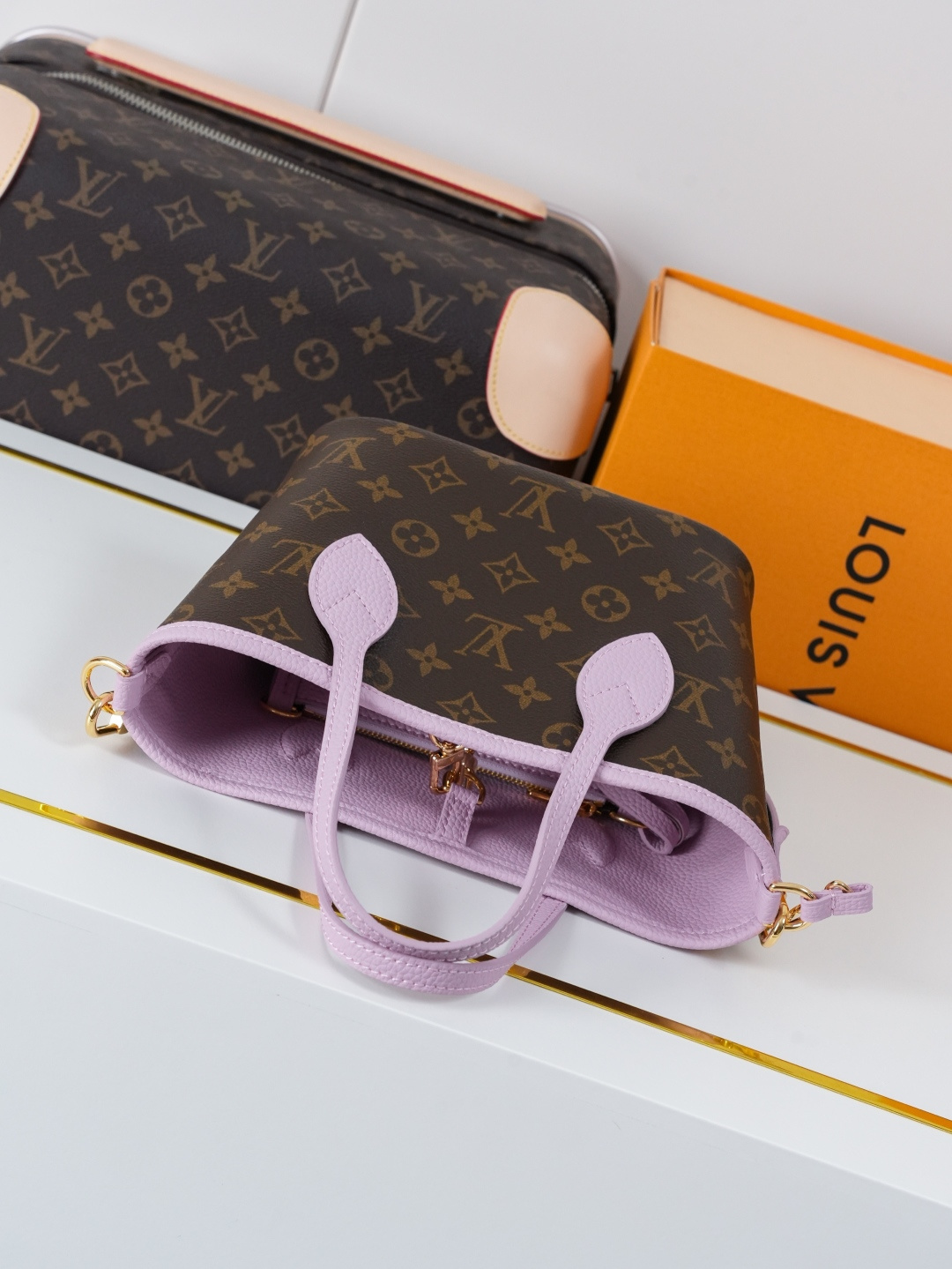 Louis Vuitton Neverfull Inside Out BB Handbag in Purple - Image 8