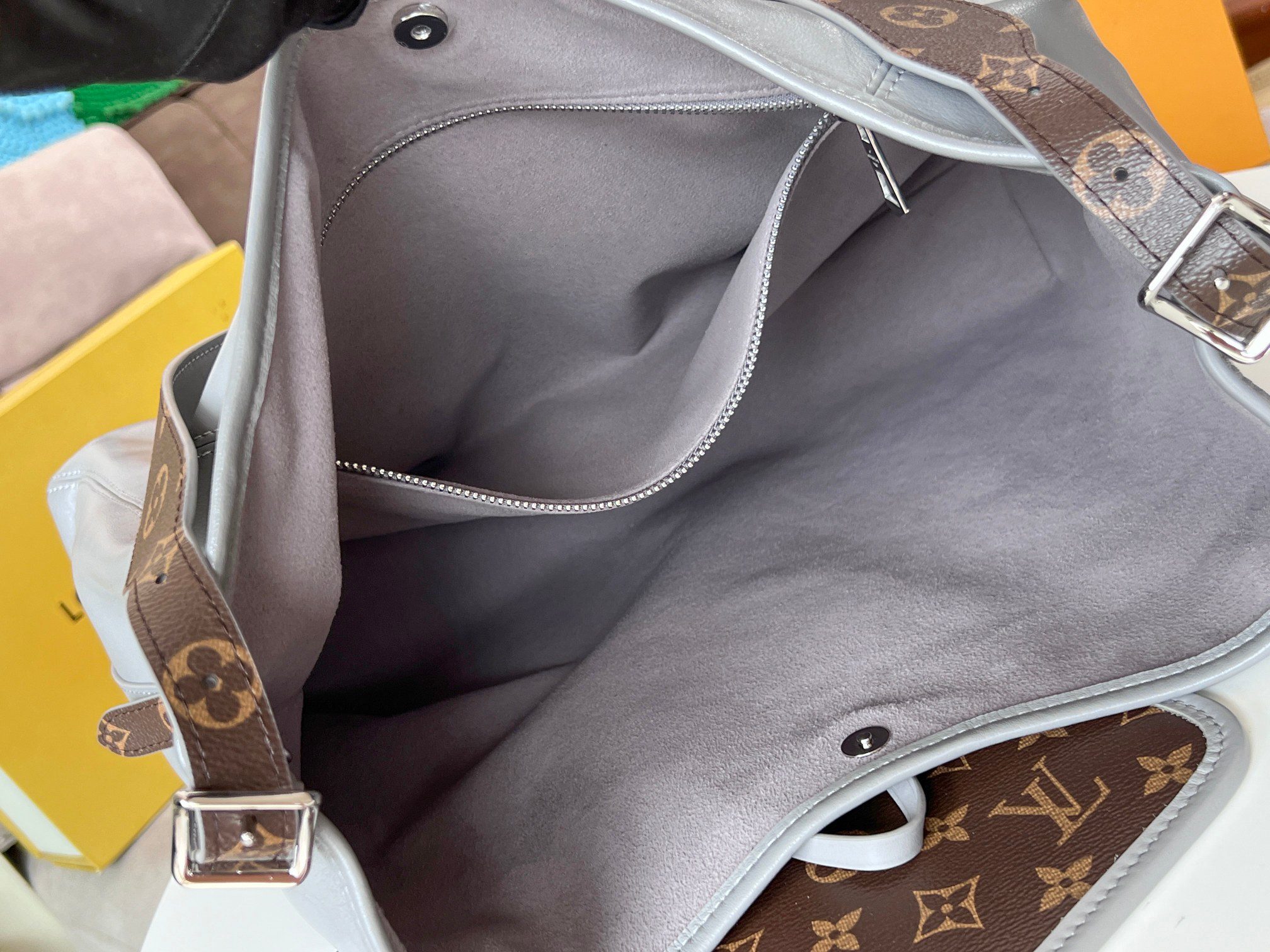 Medium Carryall Bag in Soft Lambskin Leather - Image 8