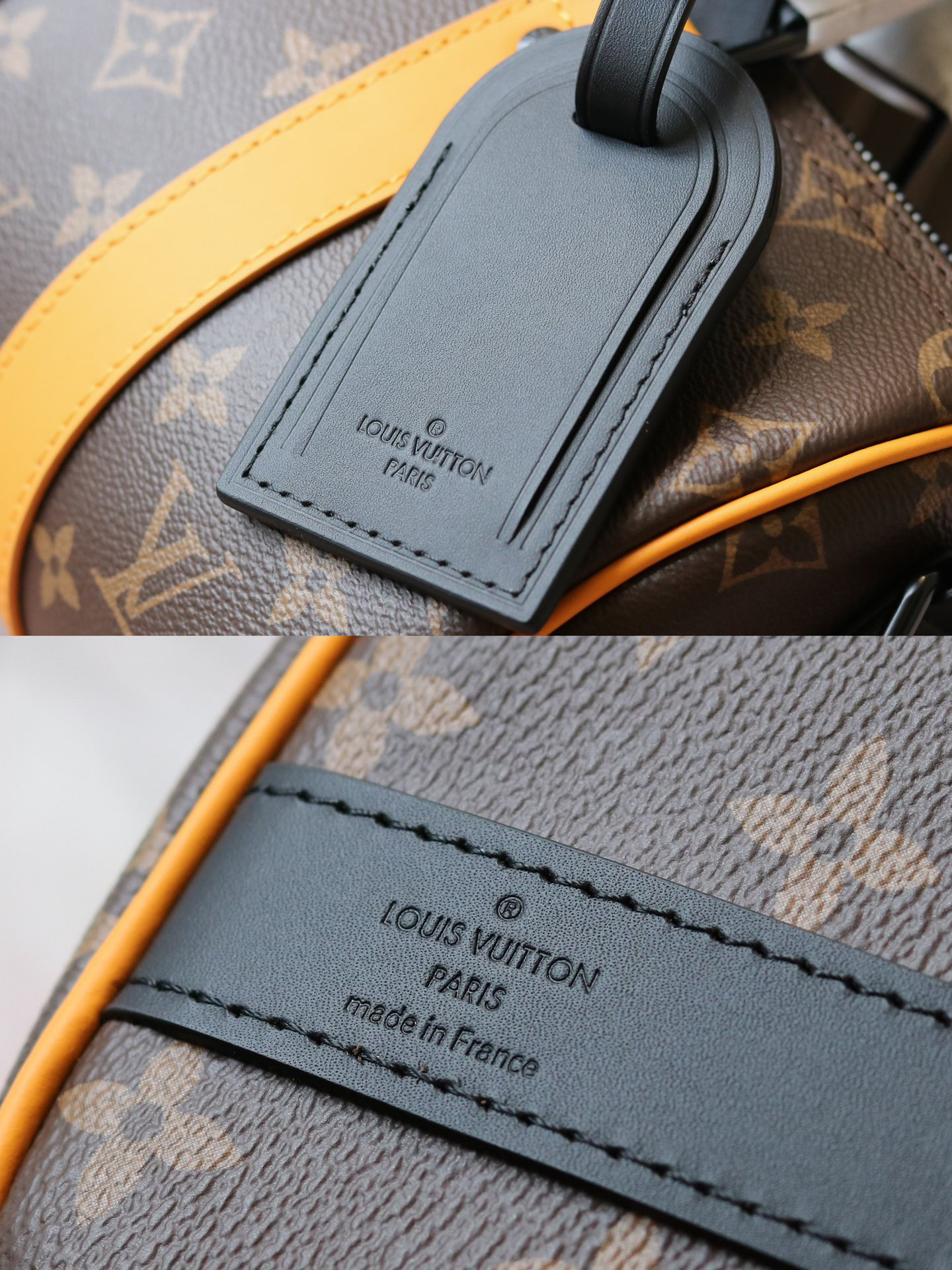 Louis Vuitton Keepall 25 Travel Bag in Monogram Eclipse Reverse Canvas - Image 8