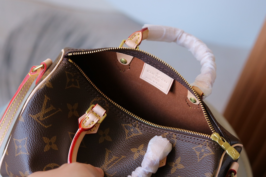 Louis Vuitton Nano Speedy Monogram Canvas Crossbody Bag - Image 8