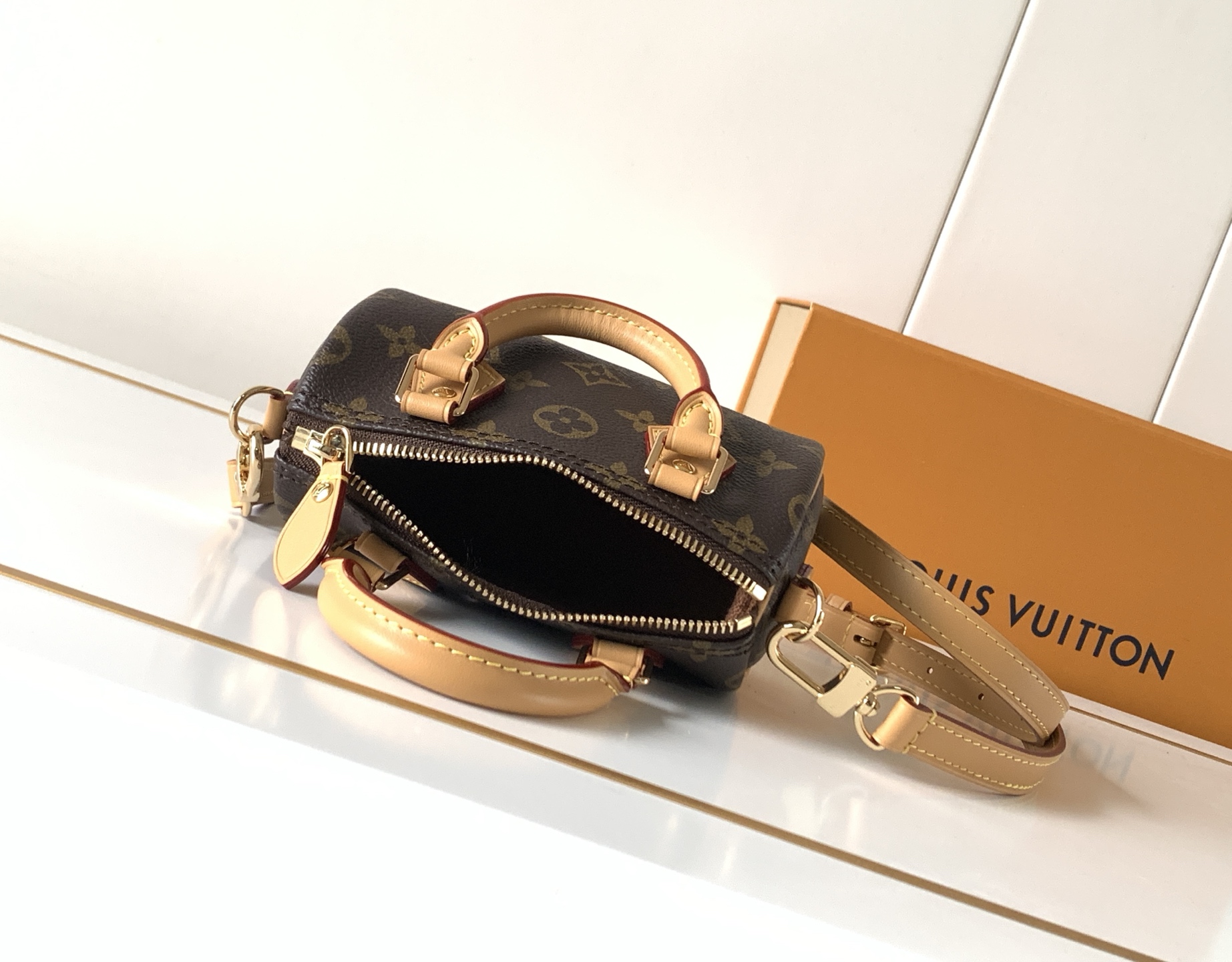 Louis Vuitton Nano Speedy Monogram Canvas Handbag - Image 8