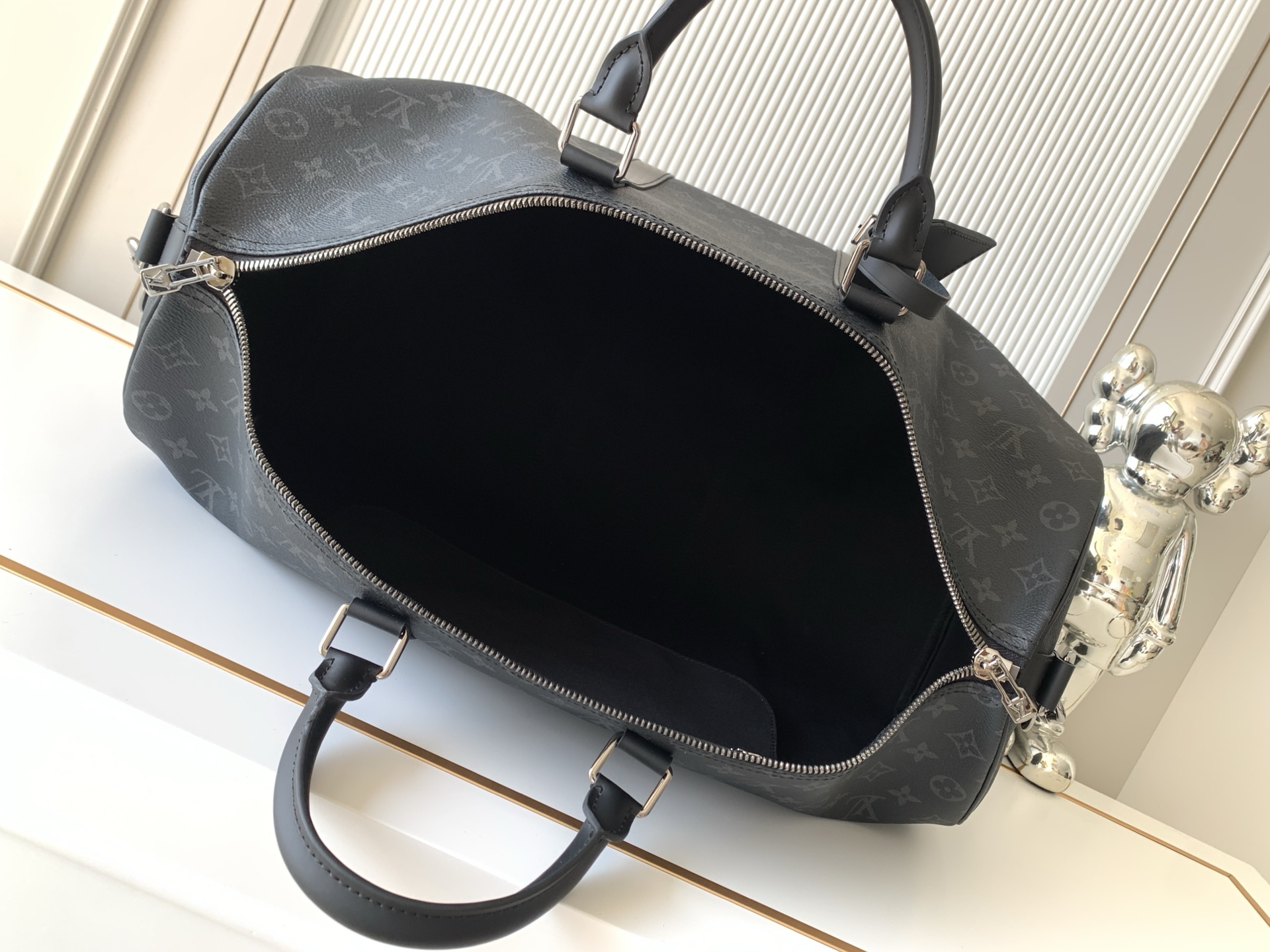 Louis Vuitton Keepall Bandouliere Monogram Travel Bag - Image 8