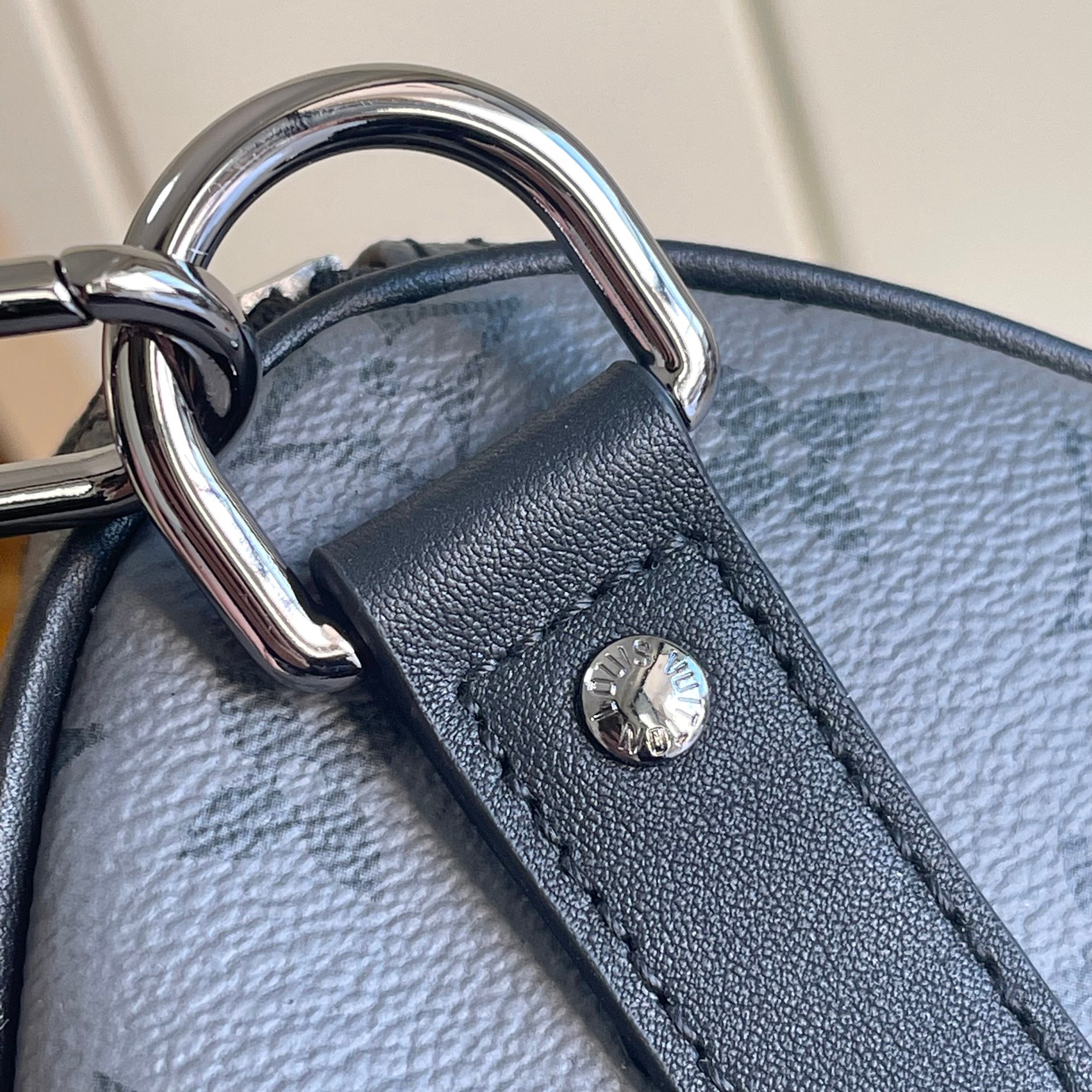 Louis Vuitton Keepall Bandouliere 35 Monogram Eclipse Travel Bag - Image 8