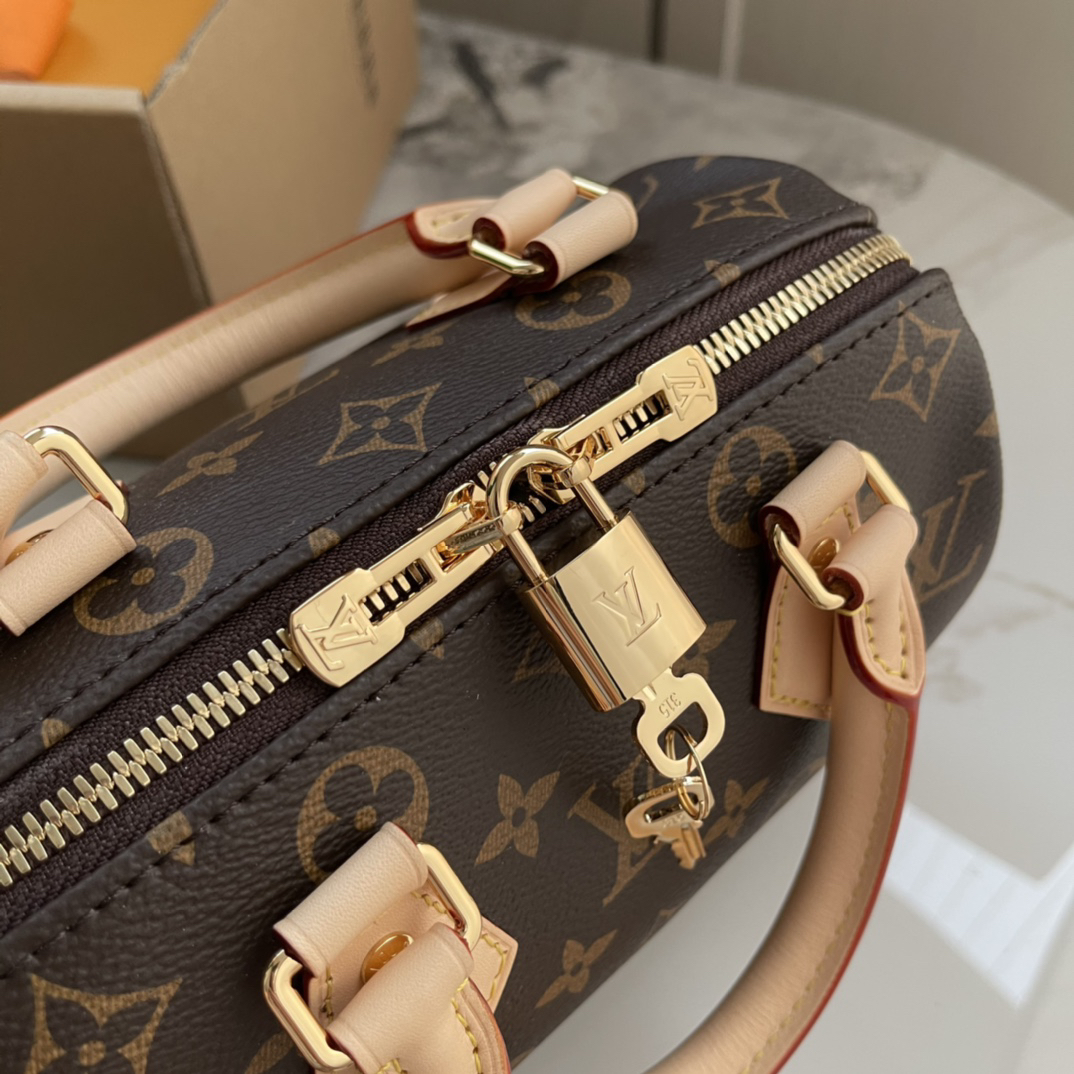 Louis Vuitton Speedy Bandouliere 20 Monogram Canvas Crossbody Bag - Image 8