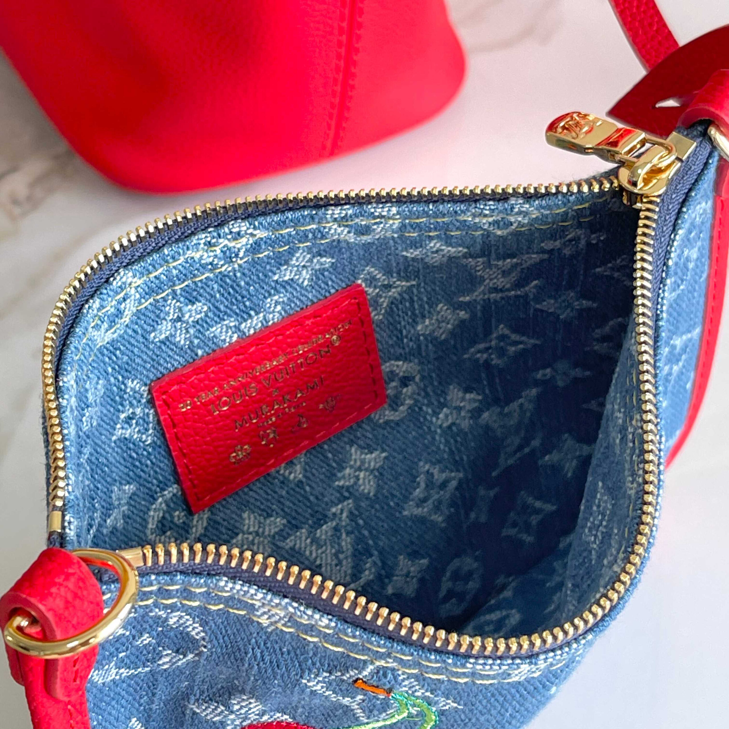 Louis Vuitton Neverfull Inside Out BB Handbag in Monogram Denim - Image 8