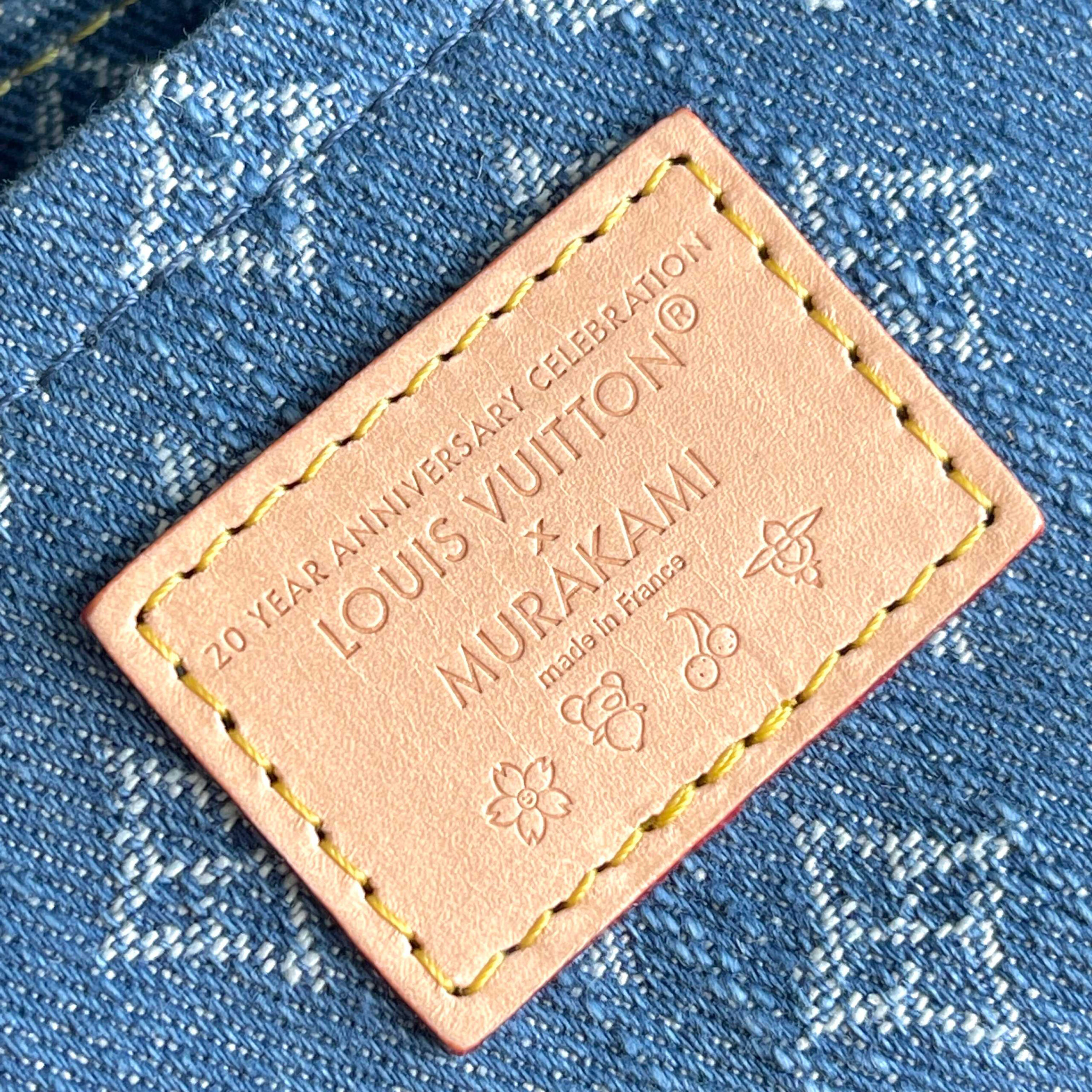 Louis Vuitton x Murakami Sunset Monogram Denim Shoulder Bag - Image 8