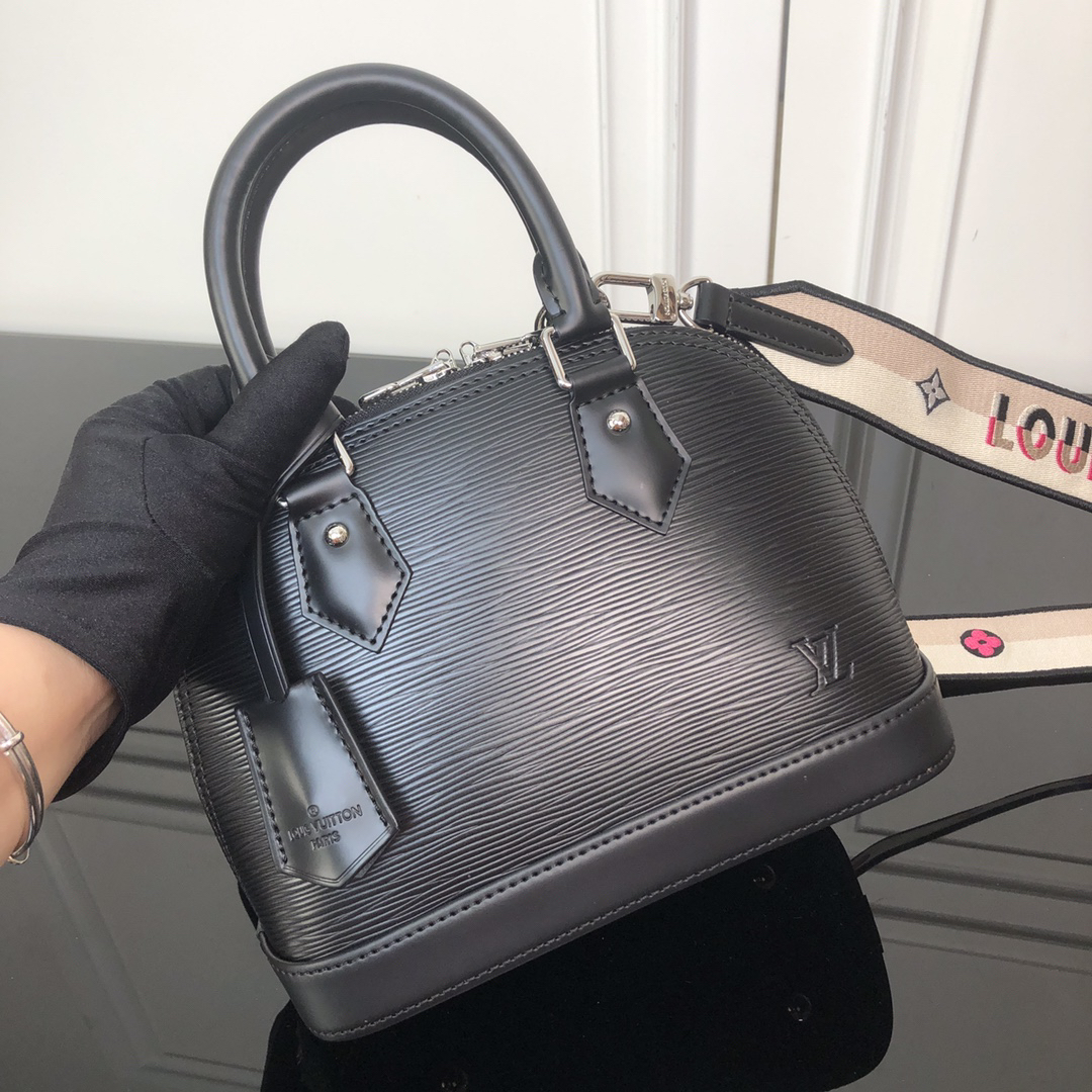 Louis Vuitton Alma BB Handbag M59217 in Black Epi Leather - Image 8
