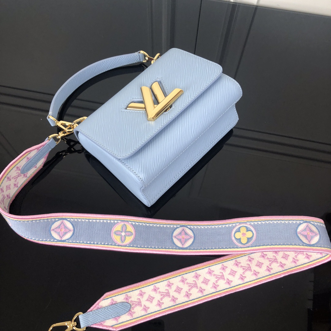 Louis Vuitton Twist Small Shoulder Bag in Powder Blue - Image 8