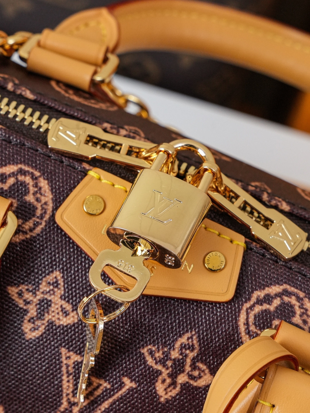 Louis Vuitton Speedy Trunk 20 Monogram Origine Handbag - Image 8