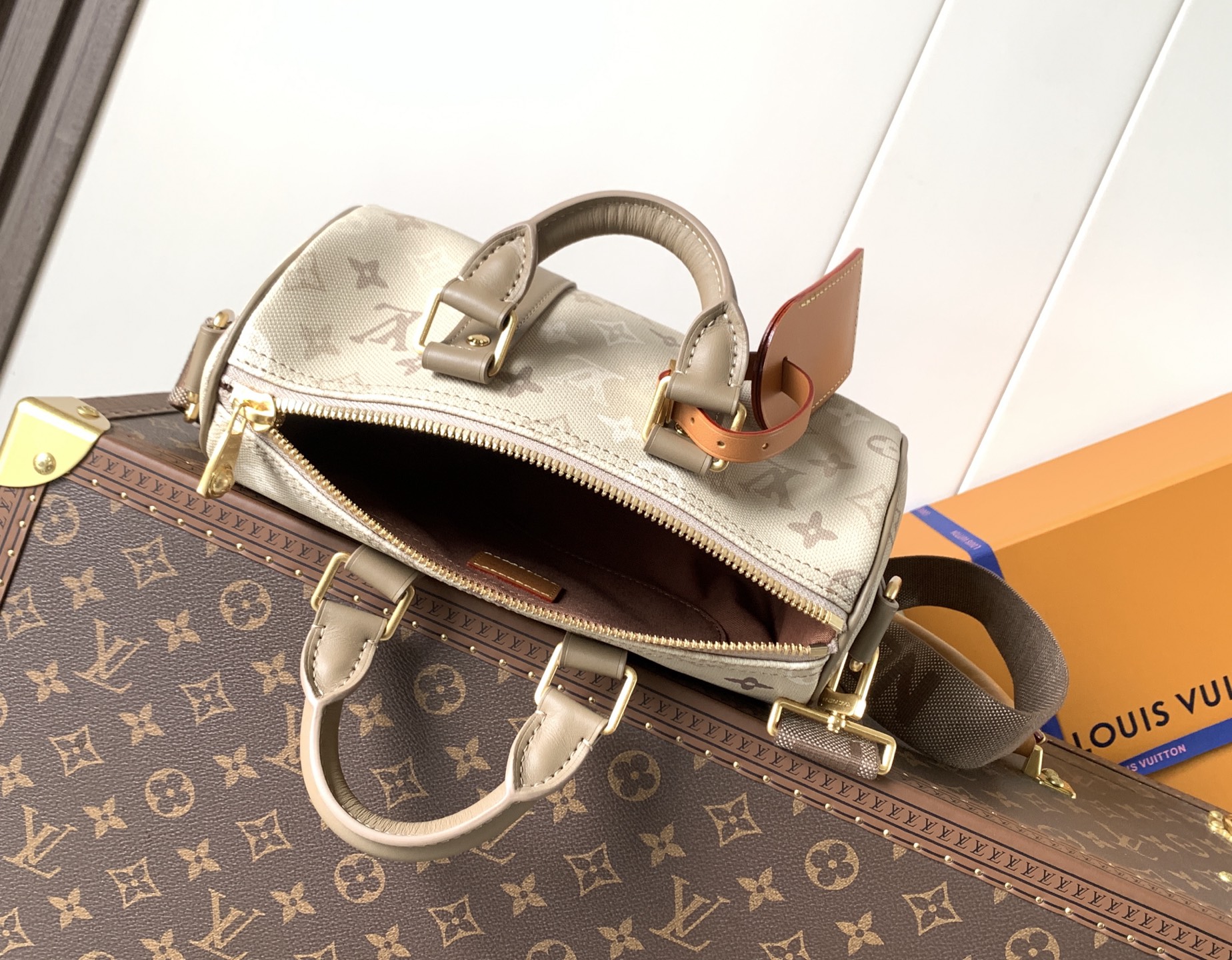 Keepall Bandoulière 25 Travel Bag in Monogram Surplus Coated Canvas - Image 8