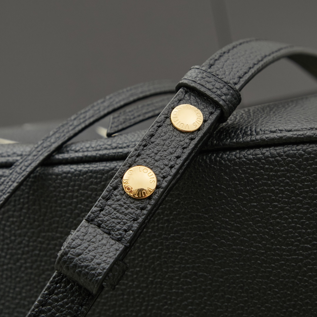 Louis Vuitton NéoNoé Medium Bucket Bag in Black and Apricot - Image 8