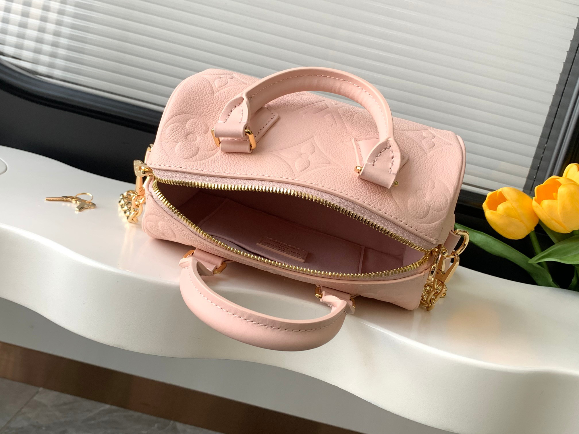 Louis Vuitton Speedy Bandoulière 20 Monogram Empreinte Leather Handbag - Image 8