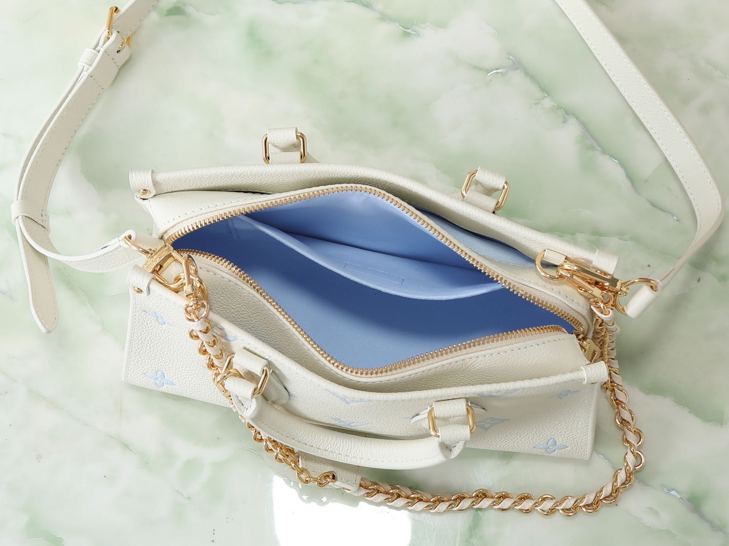 Louis Vuitton OnTheGo Small Tote Bag in Monogram Empreinte Leather - Image 8