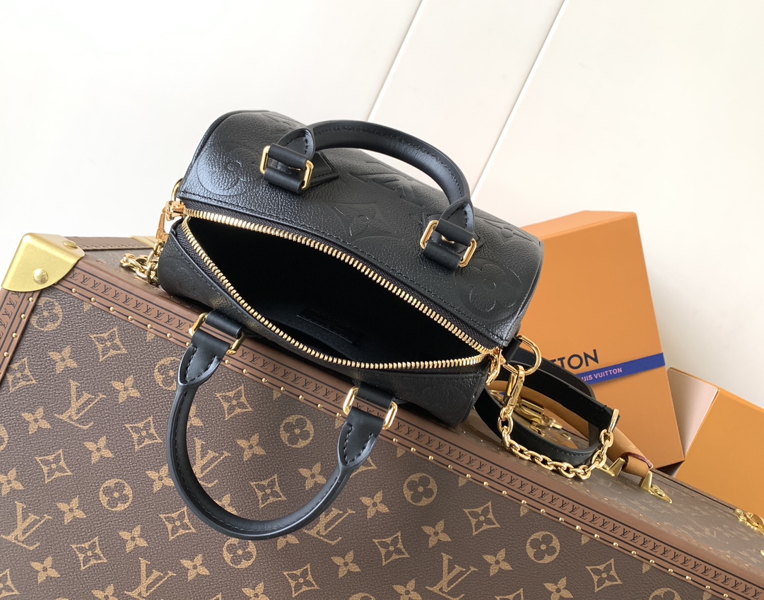 Louis Vuitton Speedy Bandoulière 20 Monogram Empreinte Leather Crossbody Bag - Image 8