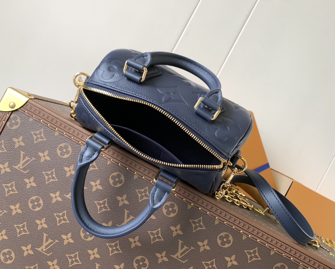 Louis Vuitton Speedy Bandoulière 20 Monogram Empreinte Leather Crossbody Bag - Image 8
