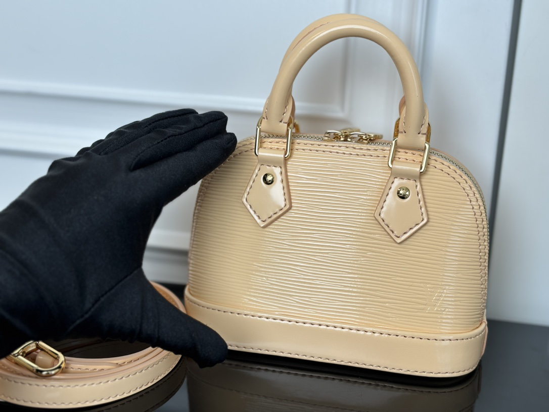 Louis Vuitton Nano Alma Epi Leather Crossbody Bag in Almond - Image 8