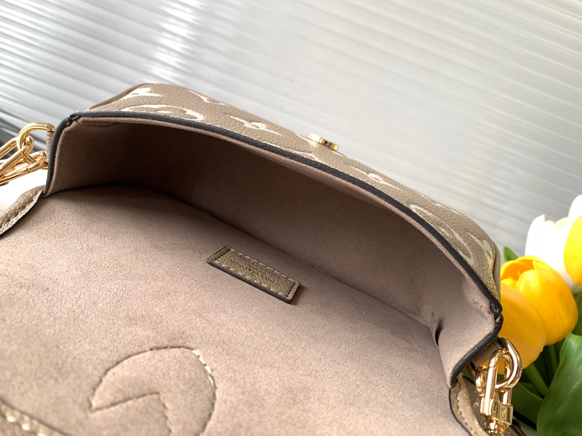 Nano Diane Monogram Empreinte Leather Crossbody Bag – M83300 Apricot - Image 8