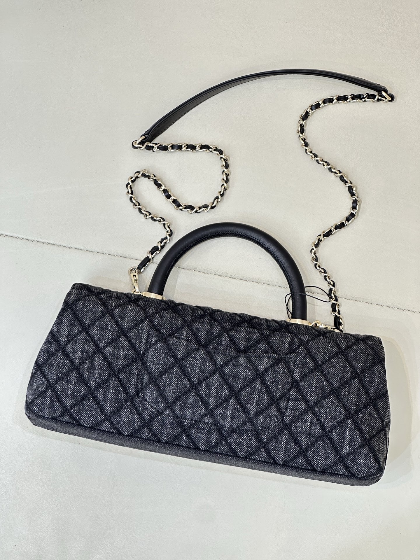 Chanel Coco Handle Denim Handbag - Image 8