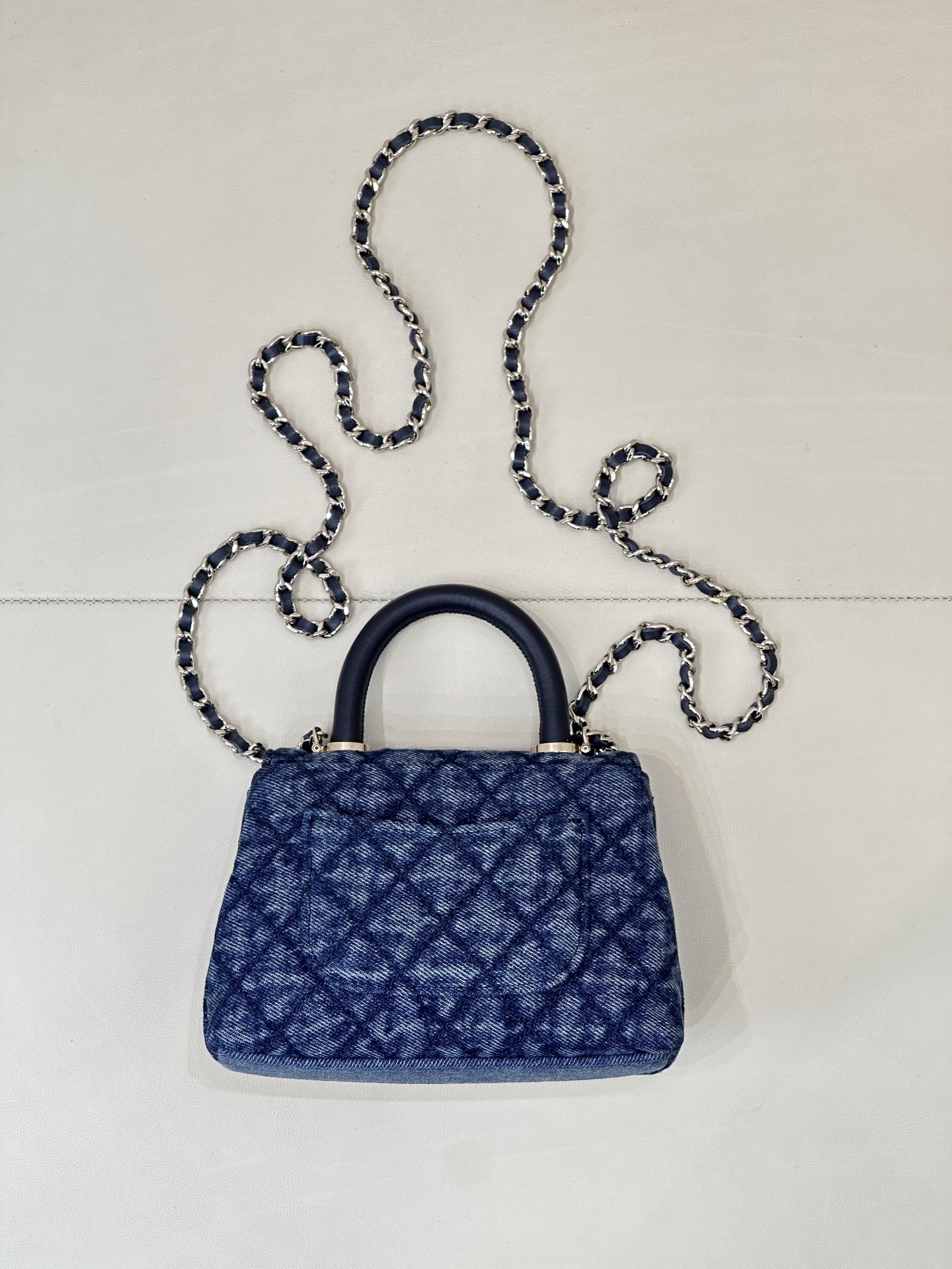 Chanel Coco Handle Mini Denim Handbag - Image 8