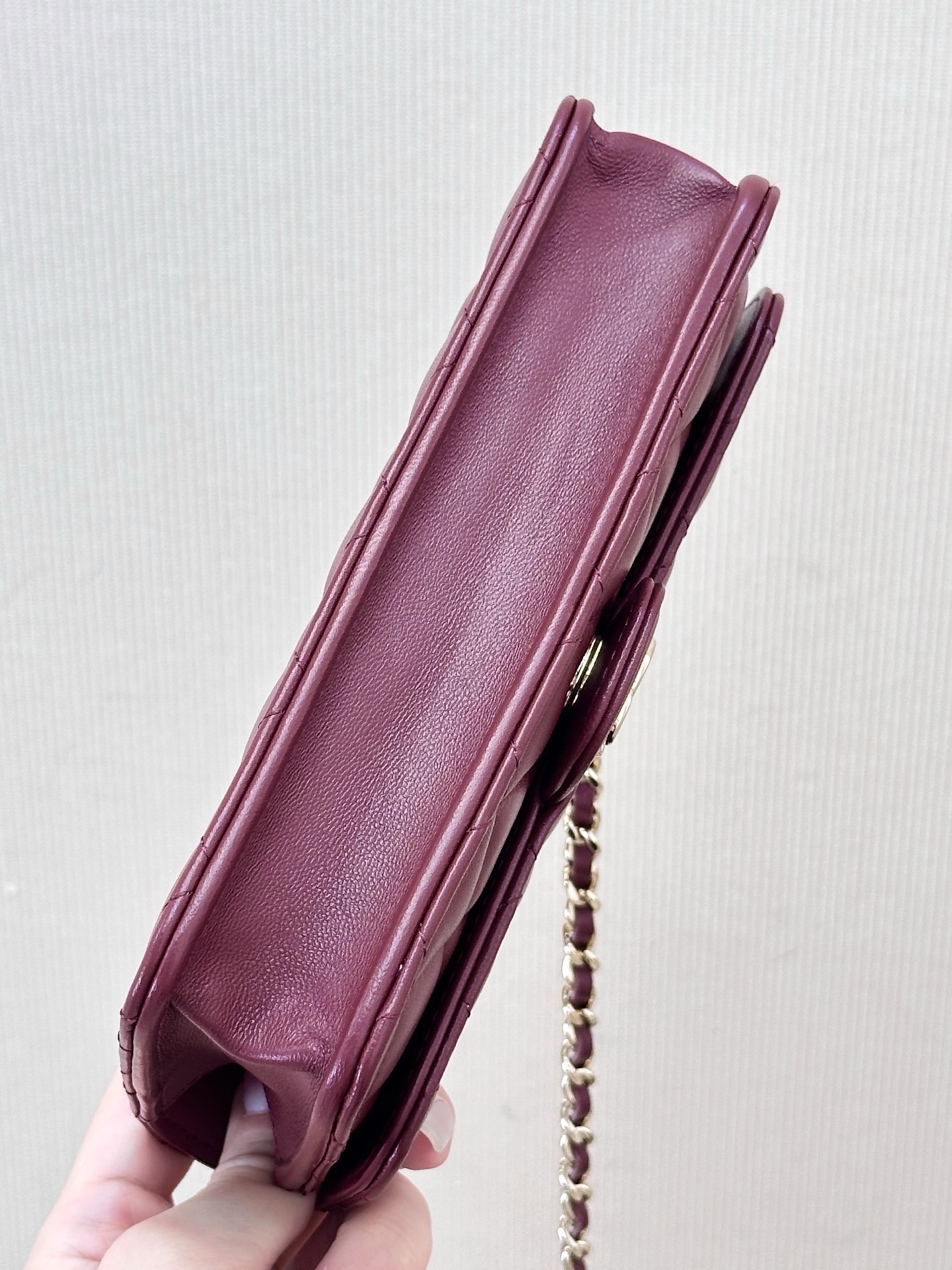 Quilted Handle Shoulder Bag with WOC Wallet - Image 8