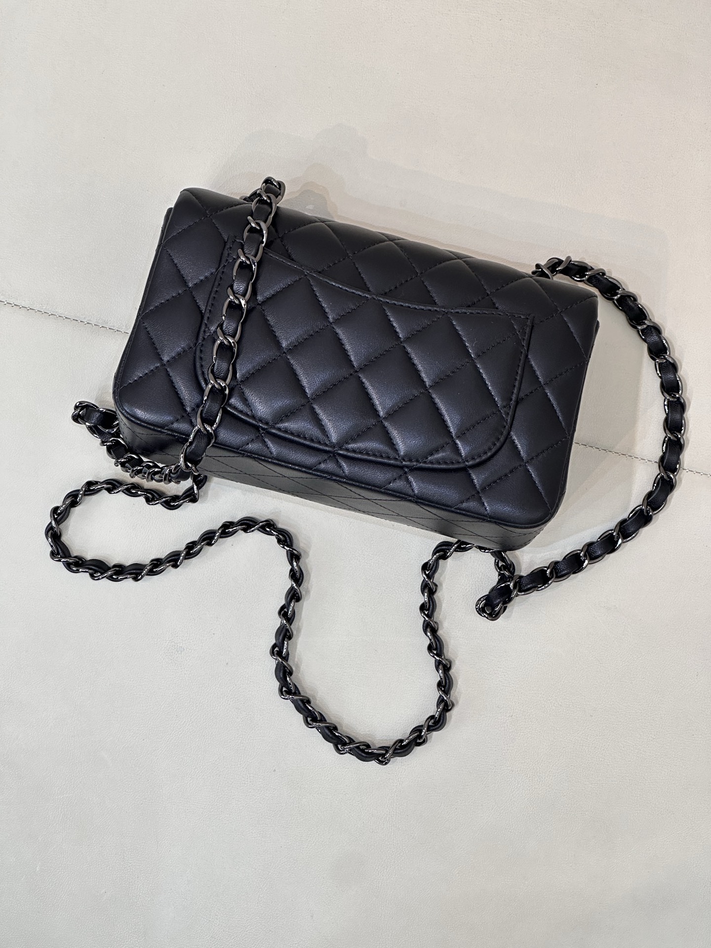 Chanel CF Style Lambskin Crossbody Bag - Image 8