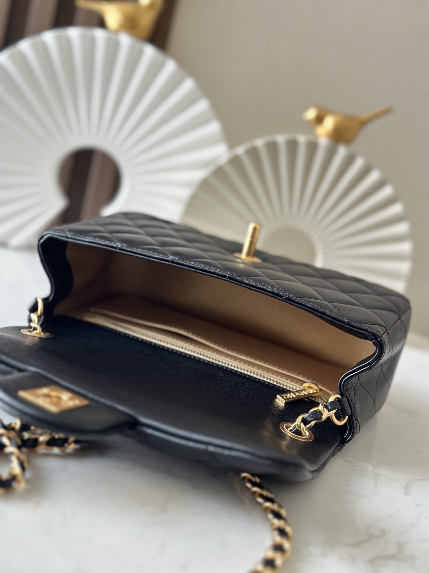Chanel Mini Metallic Flap Bag - Image 8