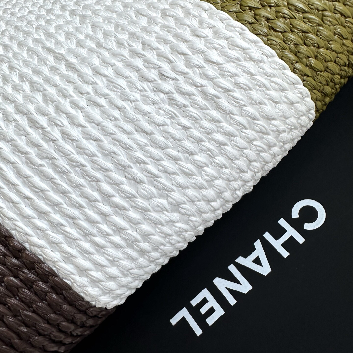Chanel Coco Beach Color-Block Straw Tote Bag - Image 8