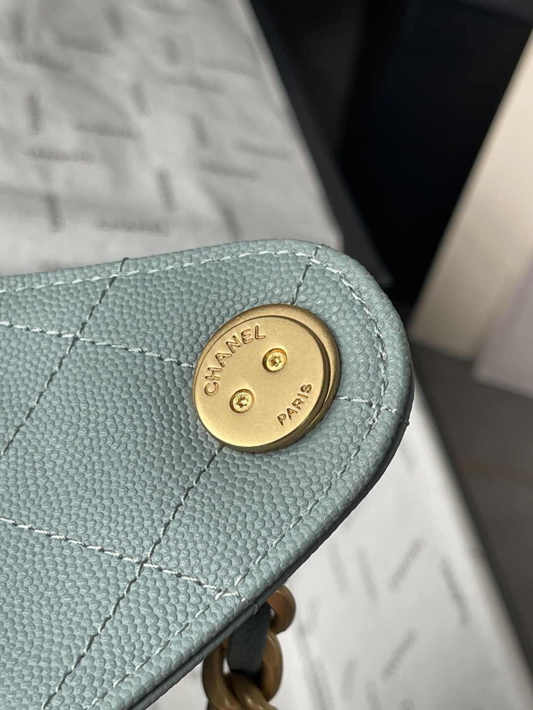Chanel Quilted Leather Hobo Shoulder Bag - Image 8
