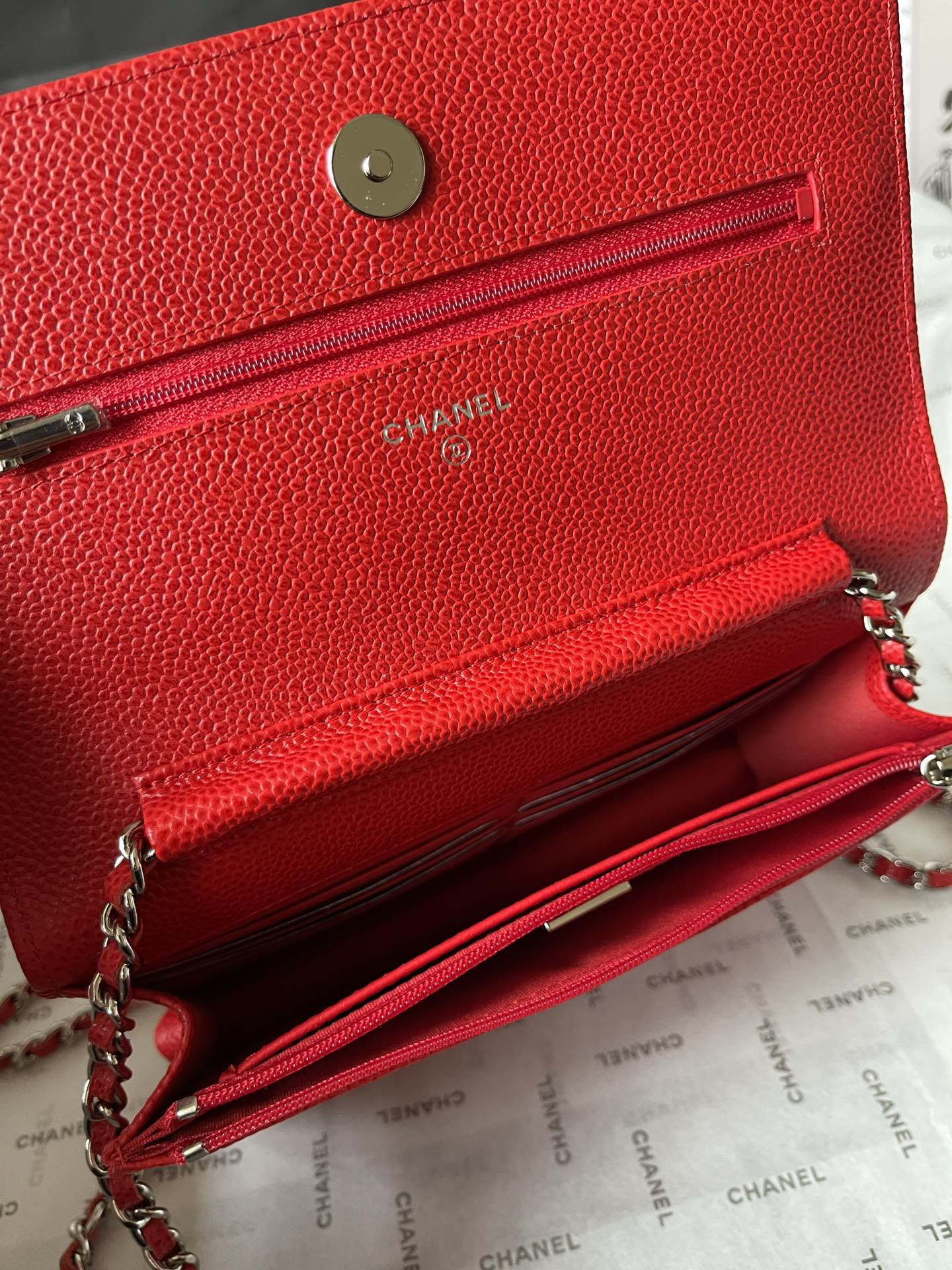 Chanel Classic Flap WOC Chain Bag - Image 8