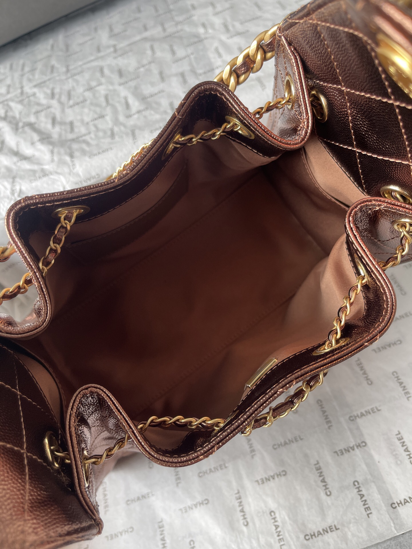 Chanel 25C Pebbled Leather Hobo Shoulder Bag - Image 8