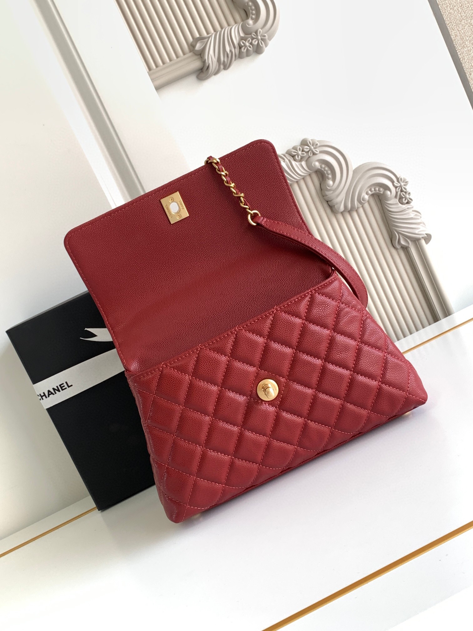 Chanel Coco Handle Classic Top-Handle Handbag - Image 8