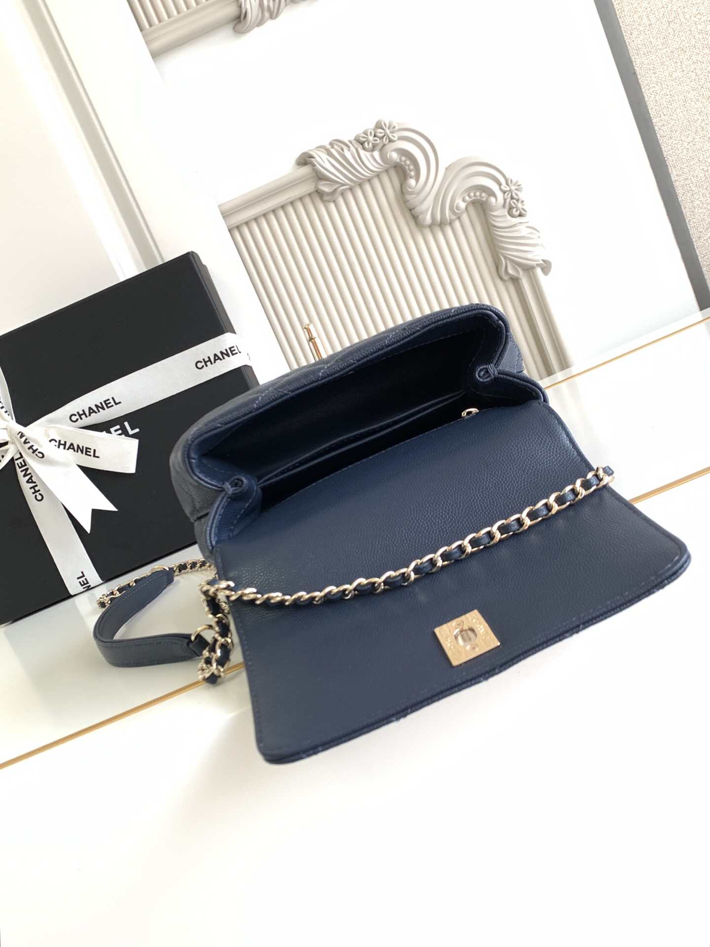 Chanel Coco Handle Mini Top-Handle Bag AS2215 - Image 8