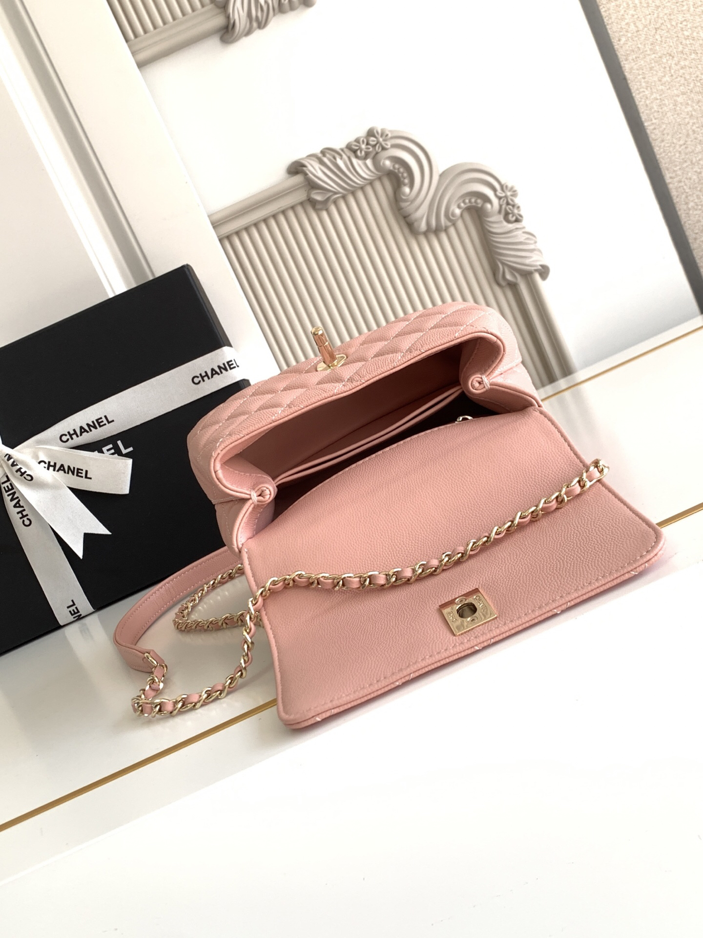 Chanel Coco Handle Mini Handbag AS2215 - Image 8