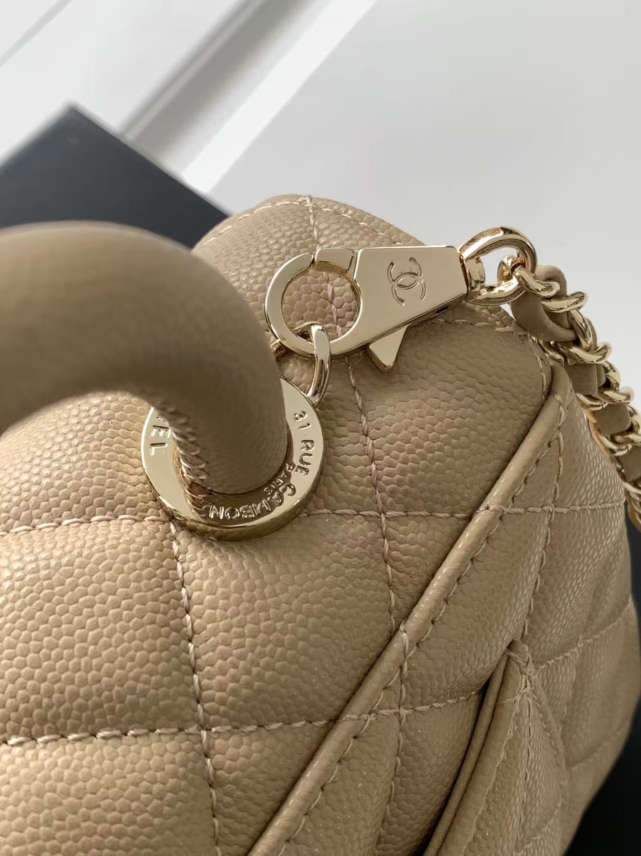 Chanel Coco Handle AS2215 Mini Top-Handle Handbag - Image 8