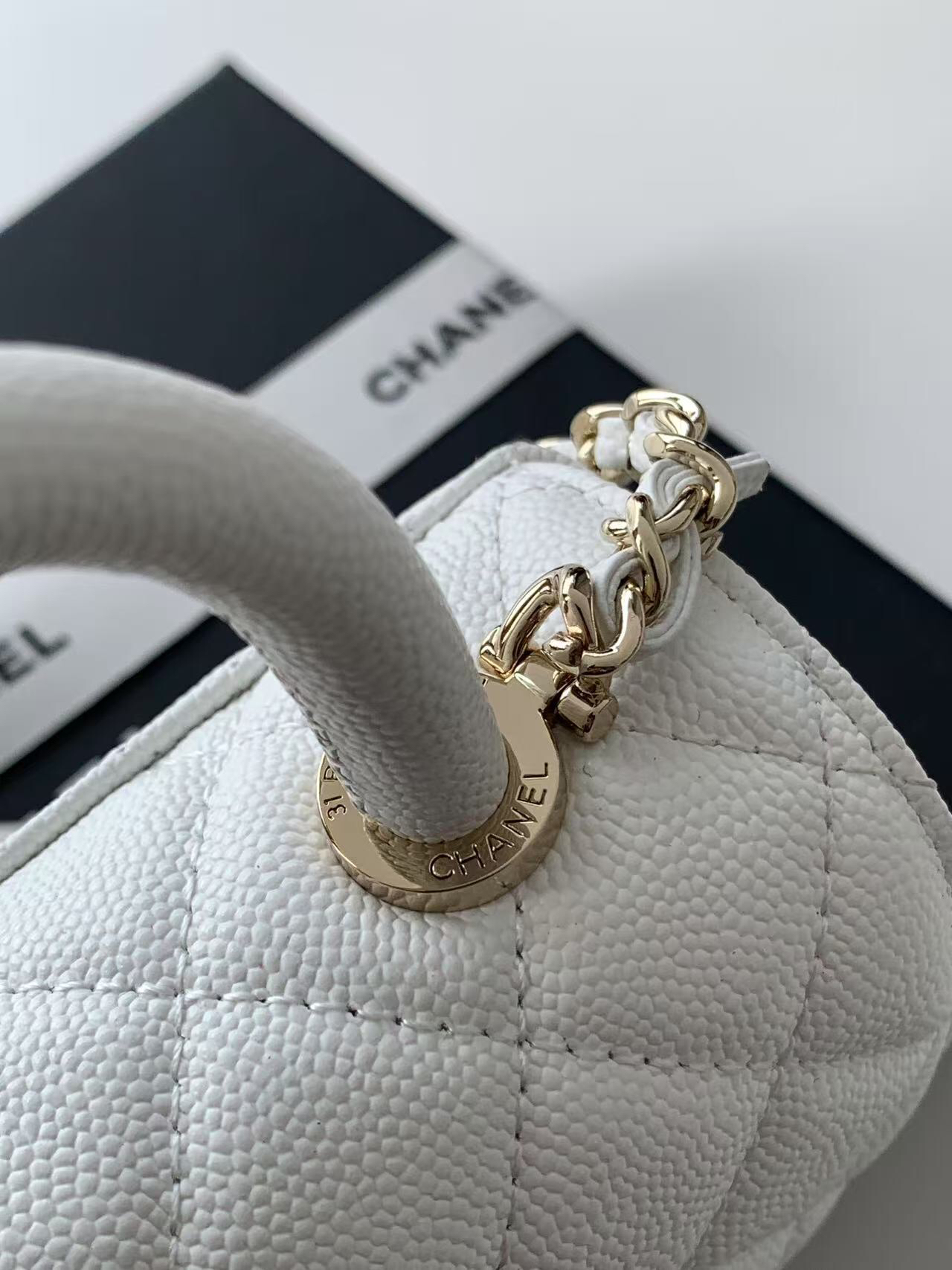 Chanel Coco Handle Classic Top-Handle Handbag - Image 8