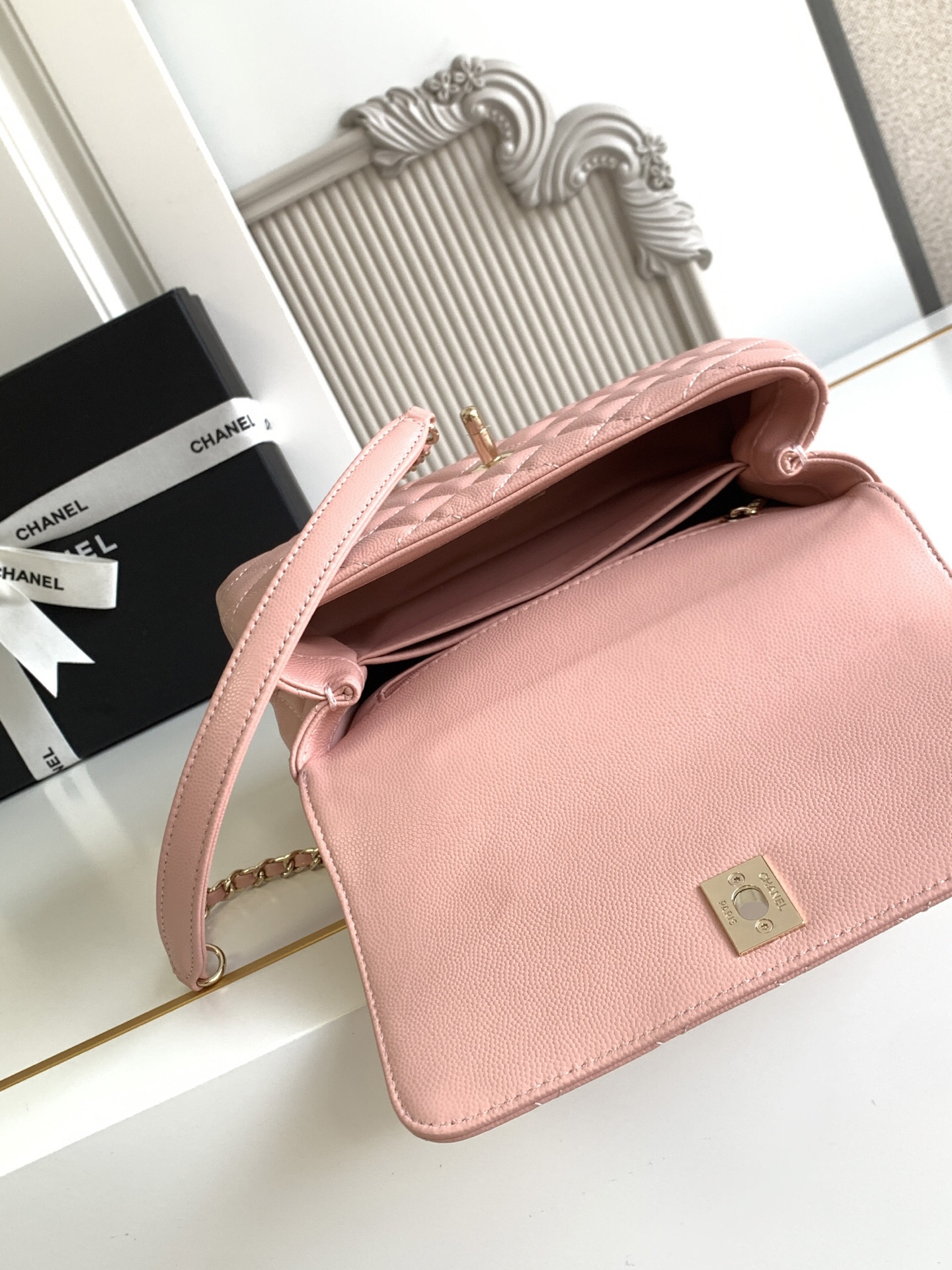 Chanel Coco Handle Classic Flap Top-Handle Handbag - Image 8