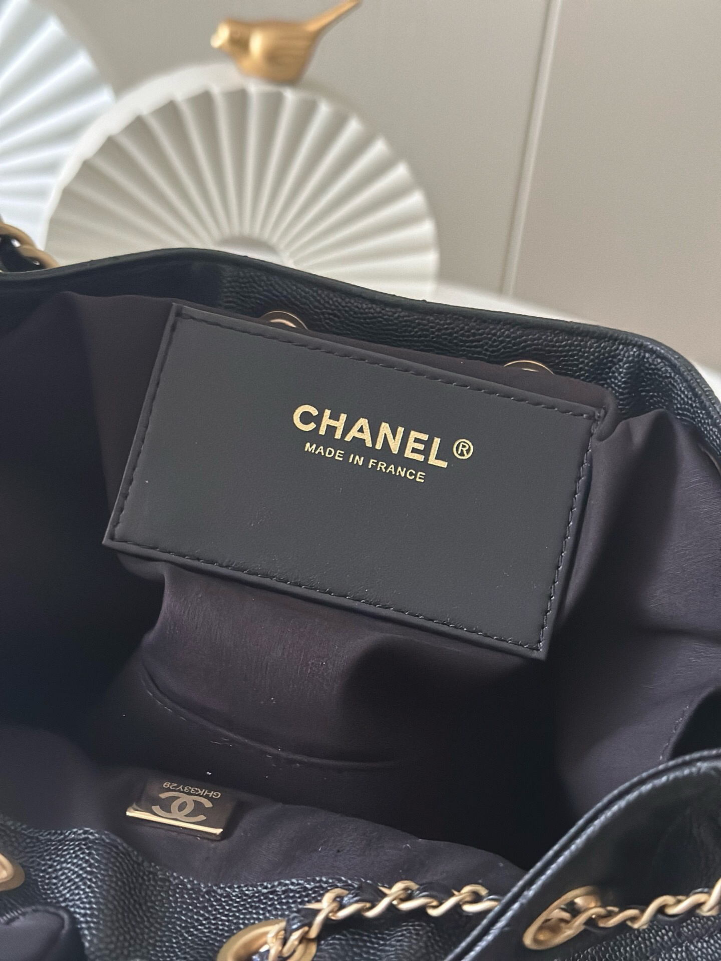 Chanel Textured Cowhide Hobo Shoulder Bag - Image 8