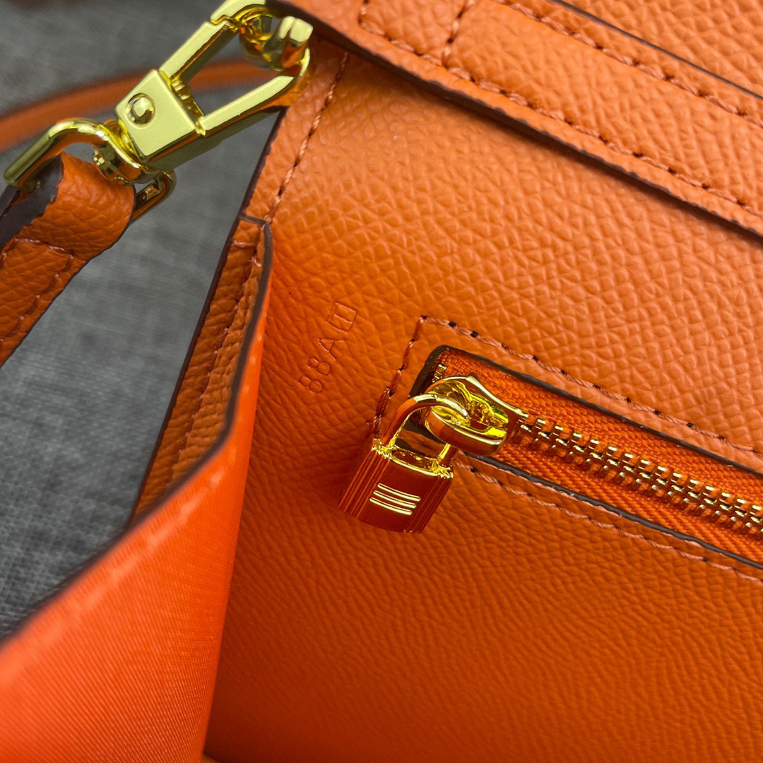 Hermes Kelly Palm-Grain Leather Shoulder Crossbody Bag - Image 8
