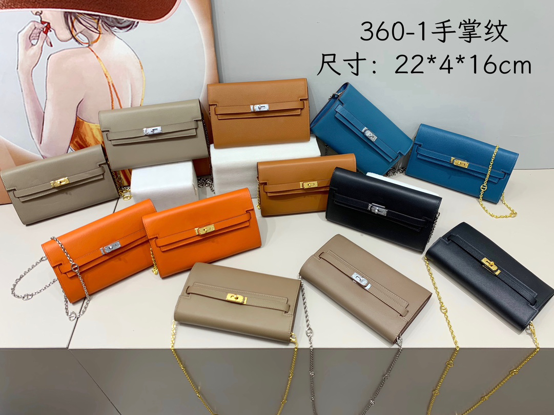 Hermes Kelly WOC Palm-Grain Leather Mini Bag - Image 8