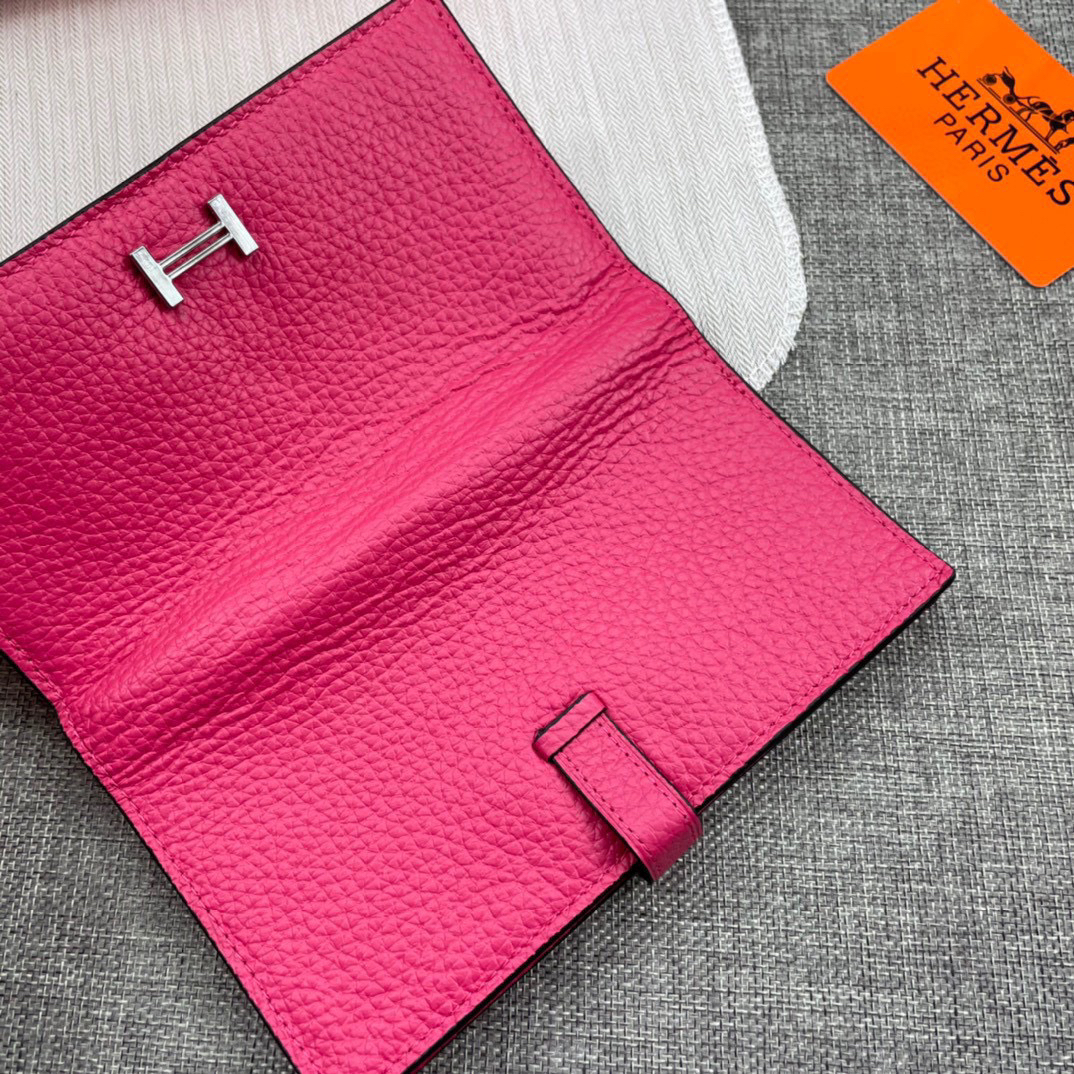 Hermès Women’s Togo Calfskin Vertical Zip Wallet - Image 8