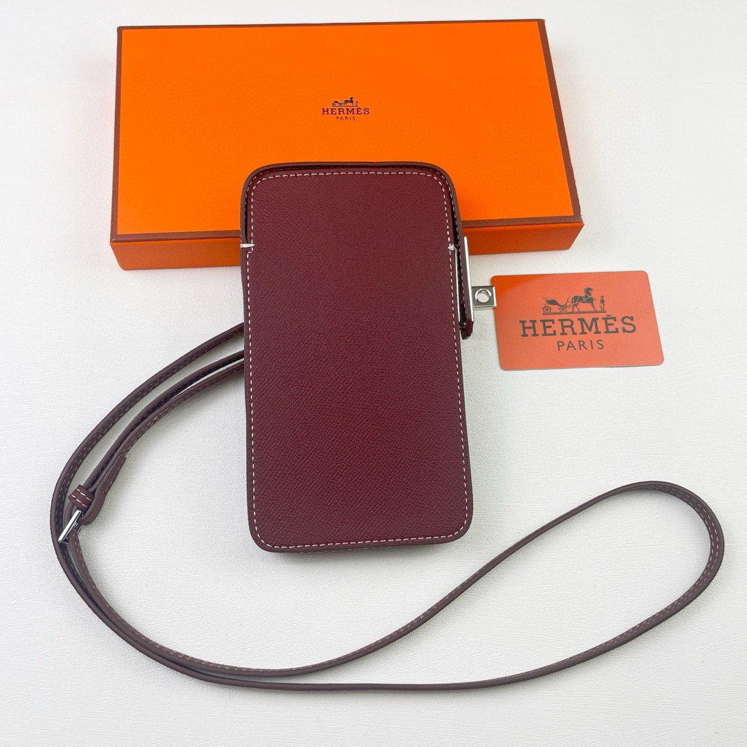 Hermes Hac a Box Tadelakt Calfskin Phone Case - Image 8