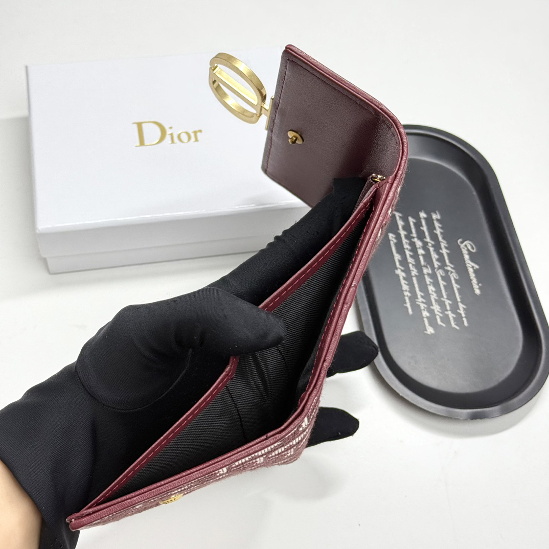 Dior Multifunctional Small Leather Wallet - Image 8