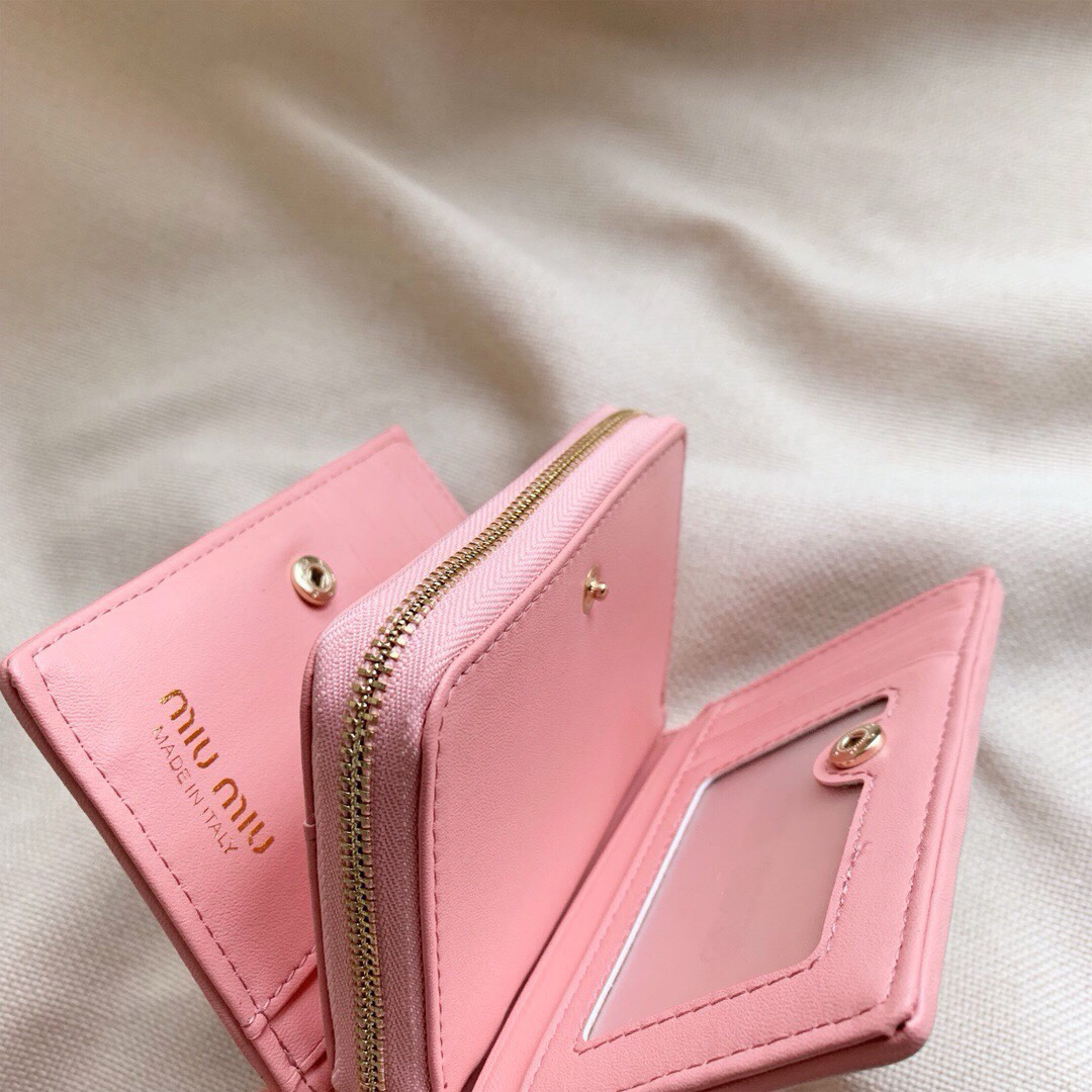 Miu Miu Lambskin Multifunction Small Wallet - Image 8