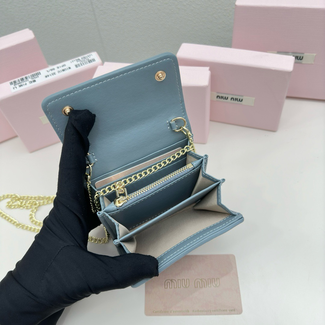 Miu Miu Mini Lambskin Bag - Image 8